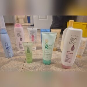 Avon Skin So Soft Lot 10 Pc Body Lotion Oil Gel Shave Cream Light Lush Used